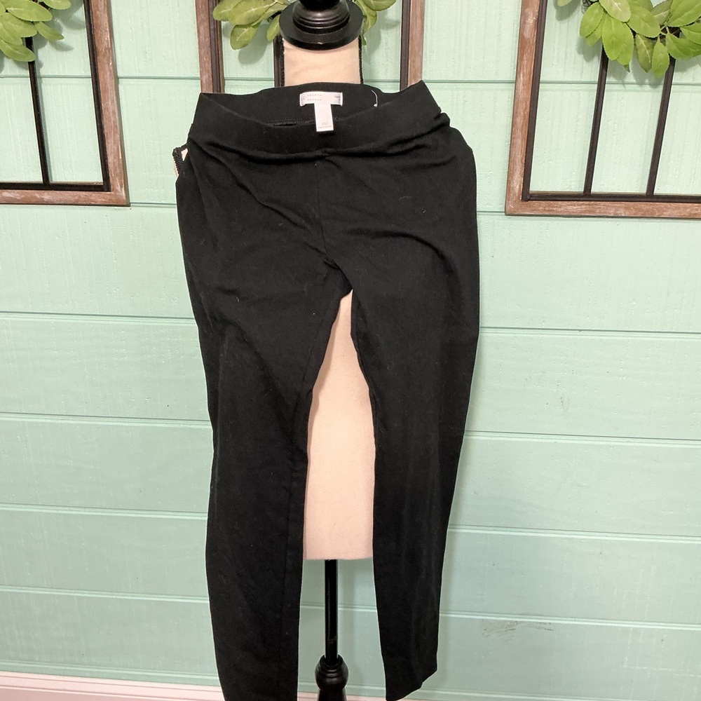 LC Lauren Conrad Black Leggings | Stretch Pull-On | Size M